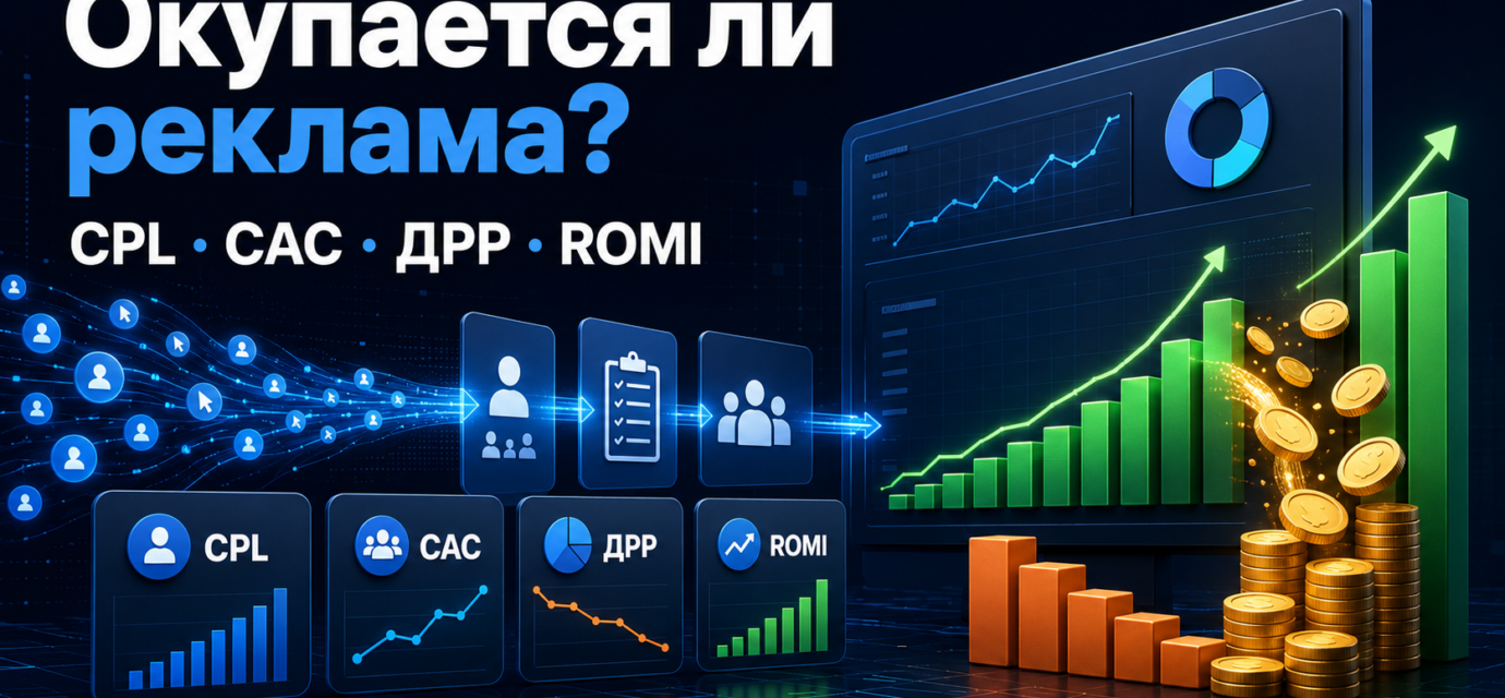 Как понять, окупается ли реклама: считаем CPL, CAC, ДРР и ROMI